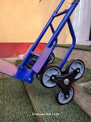 Cărucior de transport cu platforma si 6 roti pretabil pentru scări - imagine 4