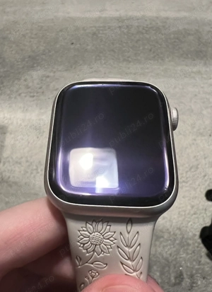 Vand Apple Watch Series 7 Cellular+GPS 45mm culoare Starlight - imagine 2