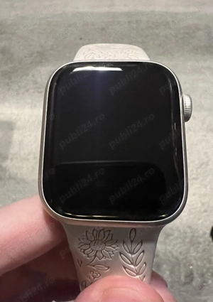 Vand Apple Watch Series 7 Cellular+GPS 45mm culoare Starlight - imagine 3