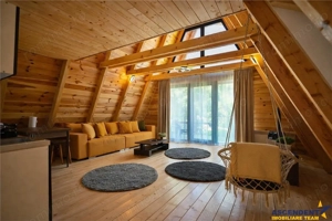 Ansamblu de 3 case, tip A frame, Moieciu de Jos, constructie 2025 - imagine 2