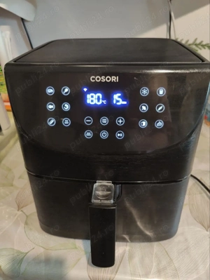 Airfryer Friteuza Cosori CS 158-RXB 1700 W 5.5 Litri 13 Programe Negru