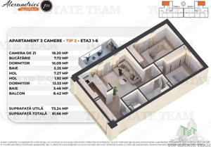 Constructie Noua, Apartament 3 Camere Rahova - imagine 6