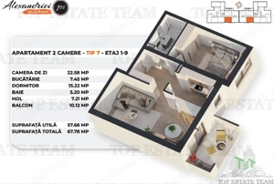 Soseaua Alexandriei, Apartament 2 Camere la standard de confort si performanta - imagine 6
