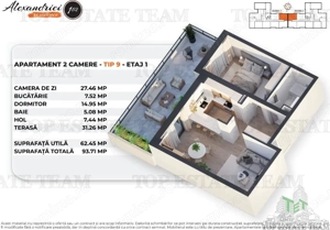 Apartament 2 camere, Terasa 31.26mp, Soseaua Alexandriei, Bucuresti - imagine 6