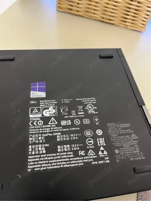 Mini PC Dell Optiplex 3040M 3050 8GB RAM 128 GB SSD WIFI Alimentator - imagine 3