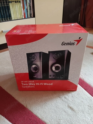 Vand Boxe 2.0 GENIUS SP-HF1201A, putere 30 W, din LEMN  - NOI, SIGILATE