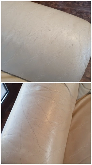 Fotoliu piele crem - imagine 5