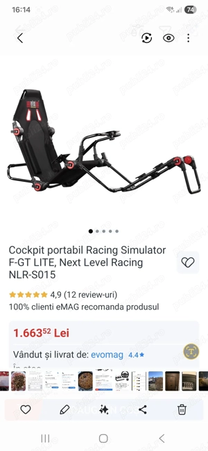 Scaun si volan  gaming 