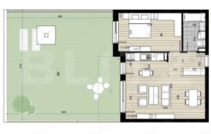Apartament 2 camere, 57mp, gradina 77 mp, Semicentral - Record Park - imagine 15