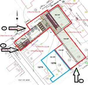 Spatiu comercial, de vanzare, 518.45 mp, zona 