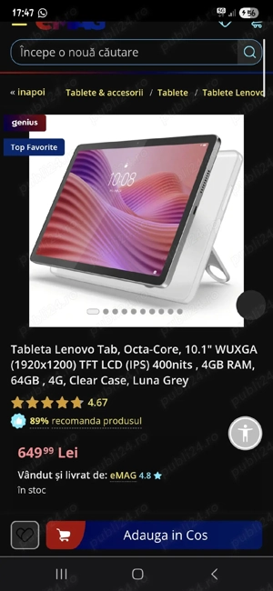 tableta lenovo noua - imagine 3