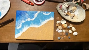 Tablou valurile marii - texturat - imagine 2