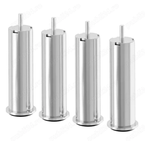 Ikea LANDSKRONA - Picior, metal, otel cromat, 15 cm X 4 buc