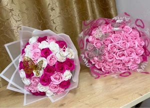 Buchete de trandafiri din sapun 