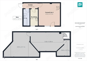 Apartament cu 2 camere, zona Dambovița - imagine 6