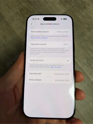 vând iphone 17 air baterie 100%