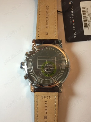 Ceas Tommy Hilfiger barbatesc 1791309 (Alden), carcasa inox argintiu, 44mm, curea maro piele - imagine 4