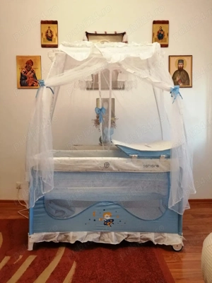 Pătuț copii Sahara cu saltea cocos