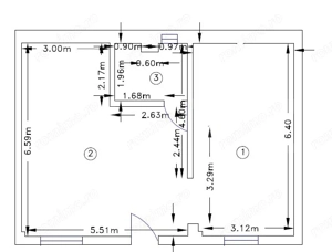 Apartament cu 2 camere, 57 mp, semifinisat, zona Piata Decebal - imagine 8