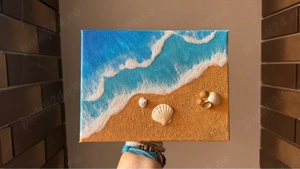 Tablou valurile marii - texturat