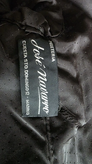 Haina blana naturala raton   Jose Mavaro Pieleria Madrid   Vintage original - imagine 4