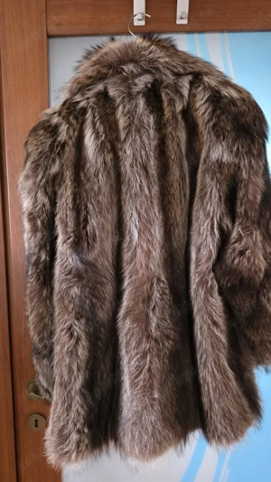 Haina blana naturala raton   Jose Mavaro Pieleria Madrid   Vintage original - imagine 2