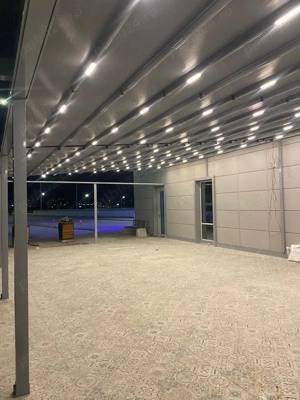 Pergole retractabile rotative bioclimatice, ghilotine sticla