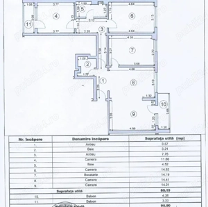 Vand schimb apt mare AN 4 camere, 90 m2, LIFT, Dacia - imagine 10