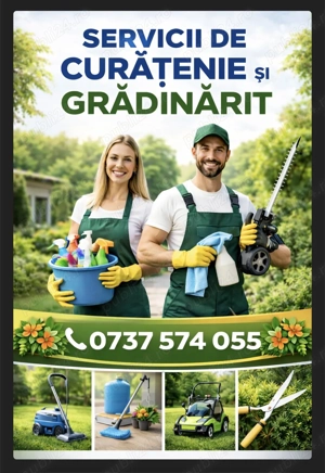 Curățenie - grădinărit   