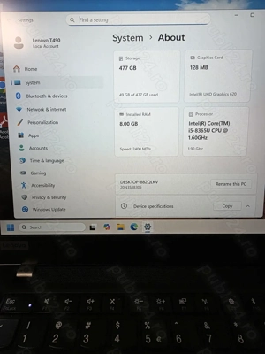 Lenovo Thinkpad T490 - imagine 4