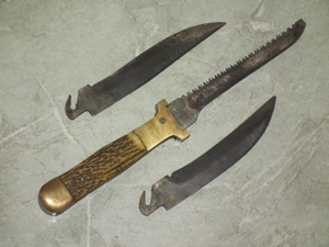 WW II Briceag vechi plásele din corn cu lame interschimbabile nr.6