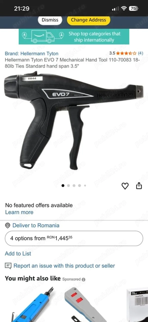 pistol pentru strâns si tăiat bride 