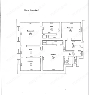 De vanzare casa nemteasca, demisol+parter, zona Balcescu - imagine 12