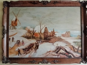 Tablou pictat în ulei cu rama 