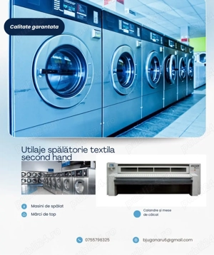 vand utilaje spalatorie textila 