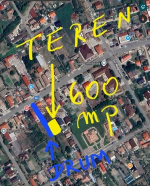600mp intravilan, ideal pentru duplex, centru Utvin, front 28m