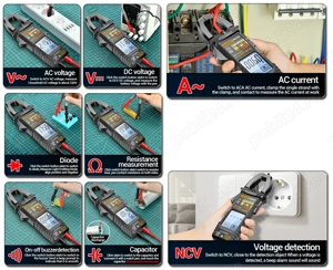 Multimetru cu clampmetru Aneng 2 modele - imagine 5