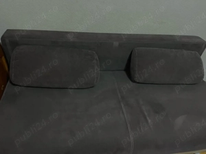 canapea extensibilă cu ladă de depozitare + 2 perne