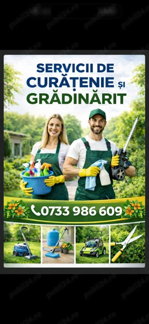Curățenie apartamente și case Întreținere grădini și tuns gazon  București - toate sectoarele   Ra