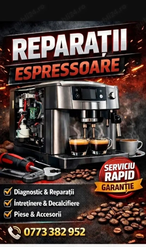 Reparatii espressoare Philips, Delonghi, Saeco, jura