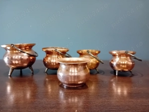 Set vase cupru masiv 