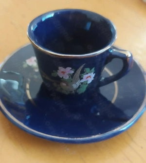 Set Ceai   Cafea Cobalt  - 6 Buc ( Vintage )