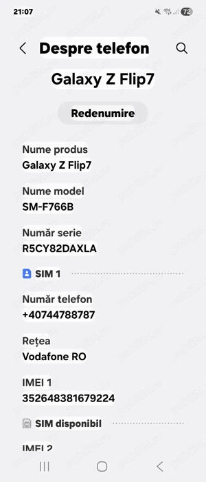 telefon Samsung Z FLIP 7