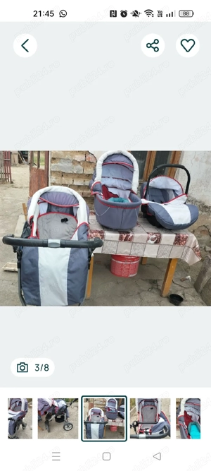 Cărucior 3 in 1