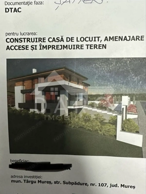 Teren 550 mp Platoul Cornesti cu autorizatie de construire casa