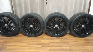 Jenți wolswagen stare excelentă cu cauciucuri de vară continental pe 18 - imagine 5