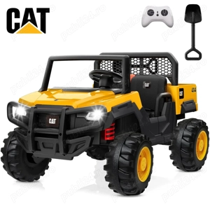 UTV electric pentru 2 copii, Caterpilar CAT 2x45W 12V 10Ah Yellow