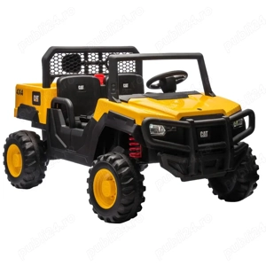 UTV electric pentru 2 copii, Caterpilar CAT 2x45W 12V 10Ah Yellow - imagine 5