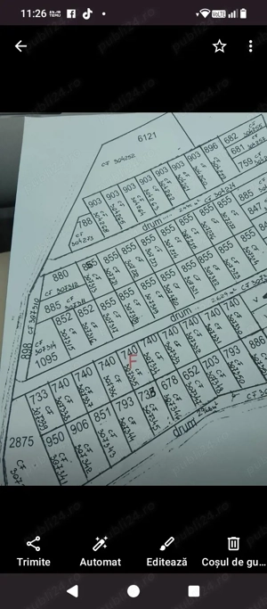 Teren intravilan de vânzare in orasul Chisineu-Criș 