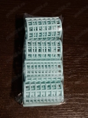 Set 4 bigudiuri auto-adezive - Bleu